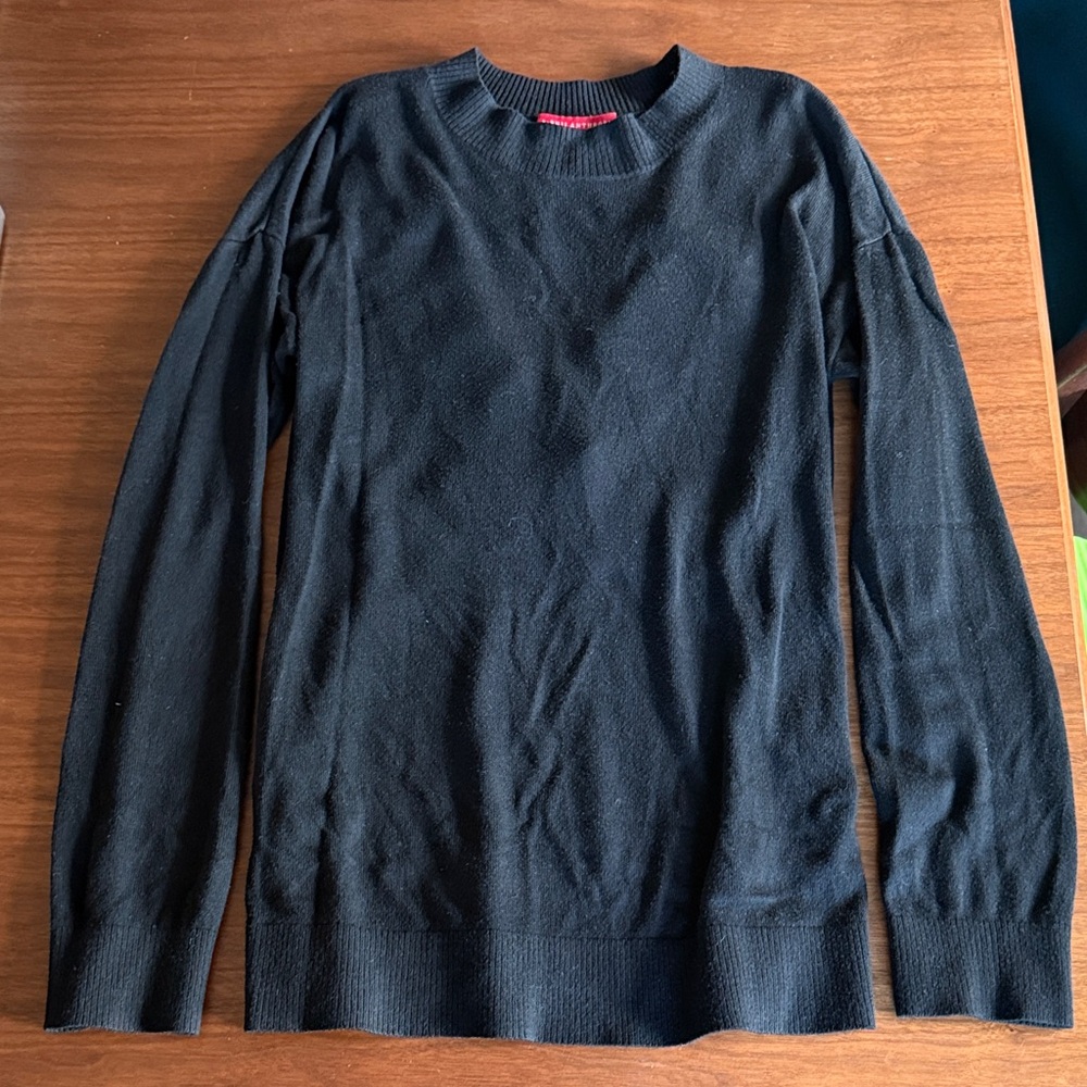 Philanthropy Women's Black Cut-Out Back Sweater